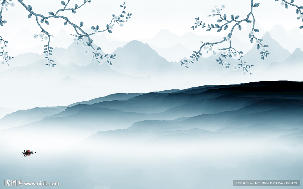 高清 新品意境山水 Tif分层