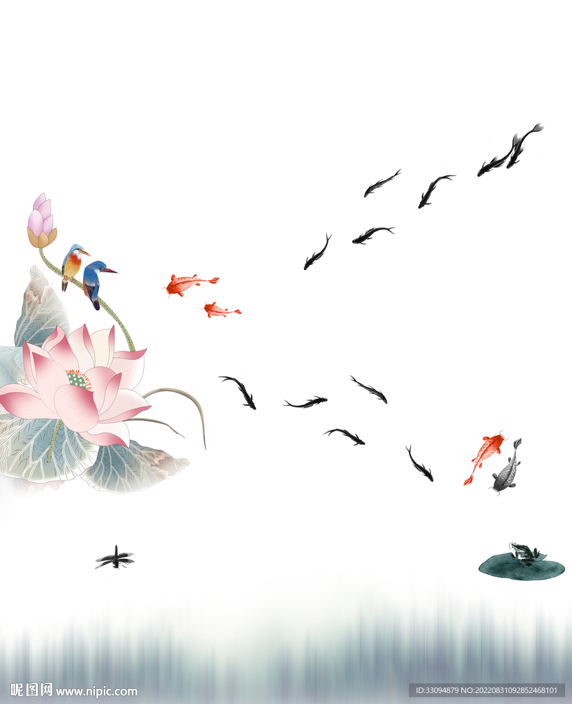 高清分层透明底浴室门打印图