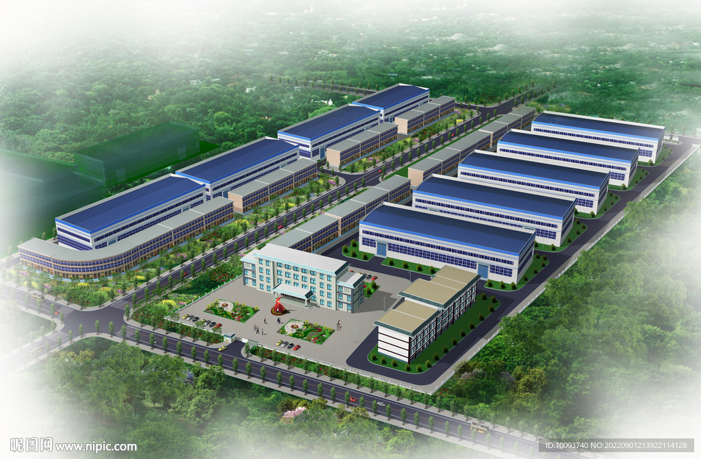 工业园区鸟瞰图
