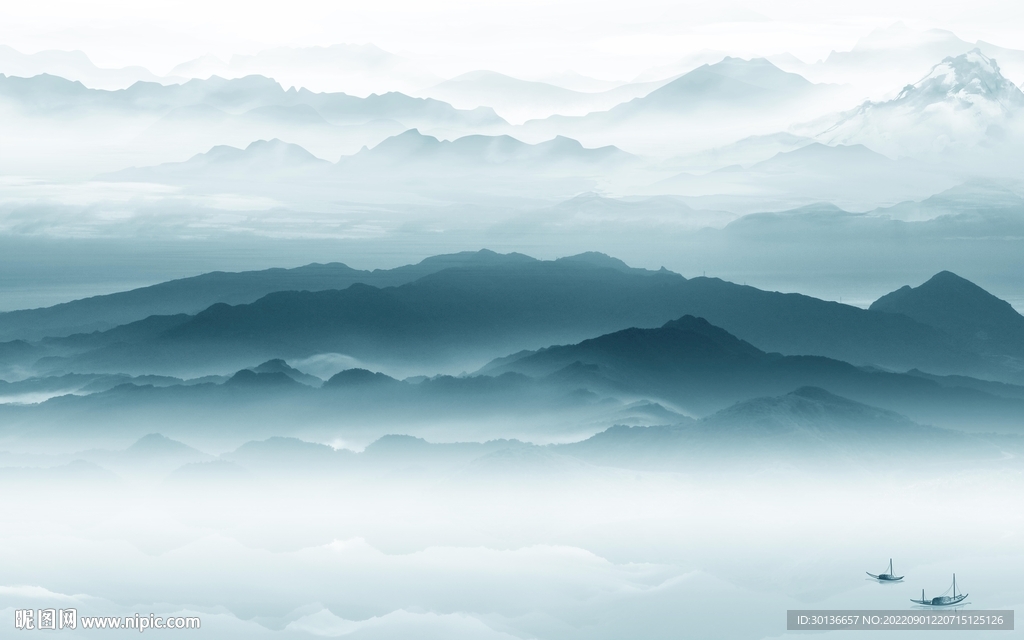 中国风最新高档山水 tif分层