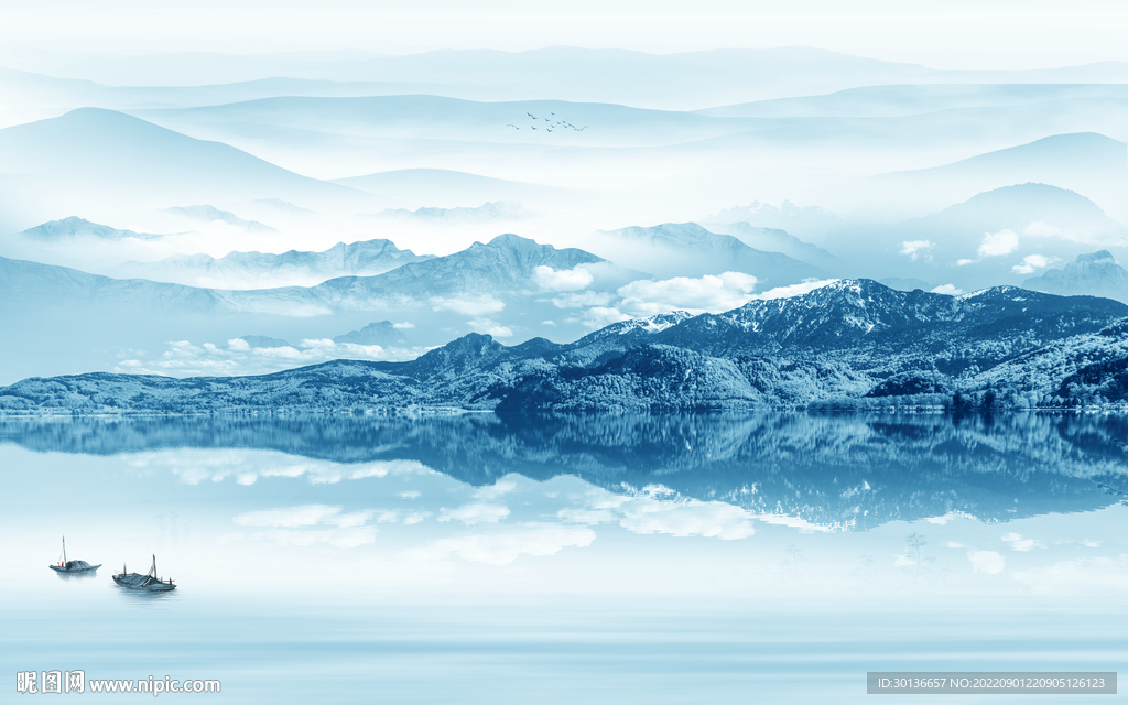 中式 最新高档山水 tif分层