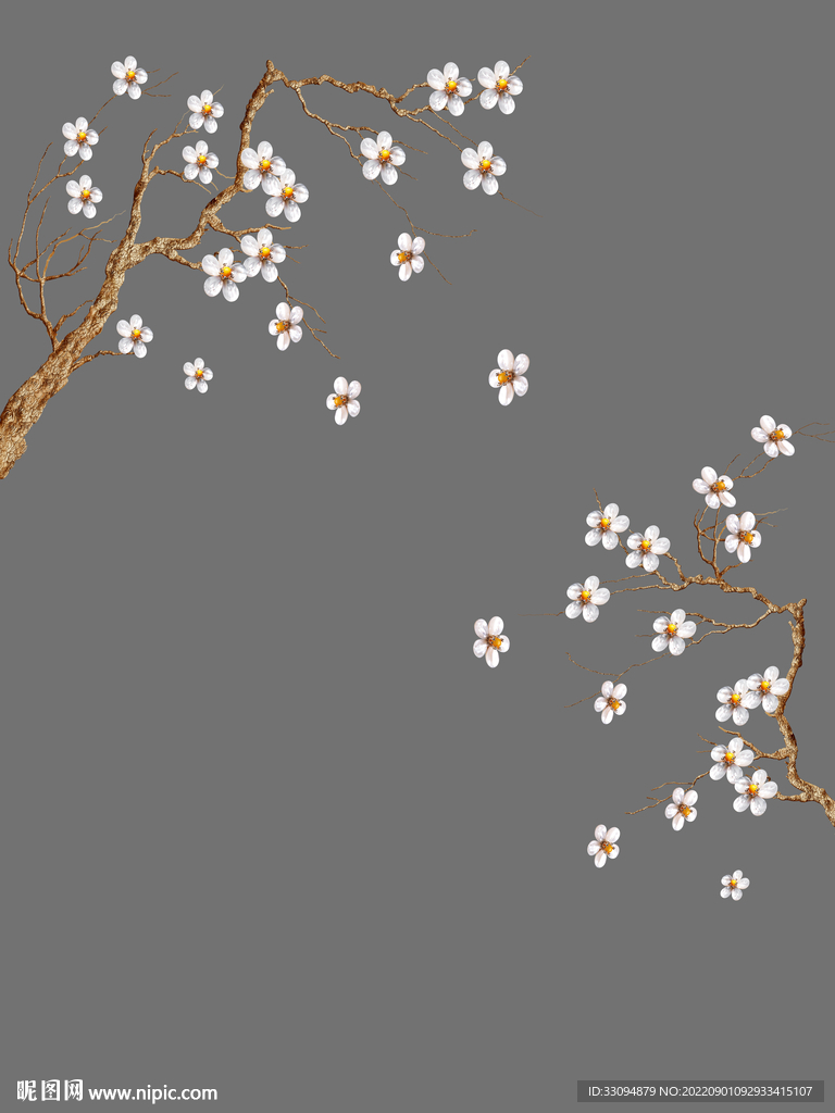 高清分层透明底推拉门打印图