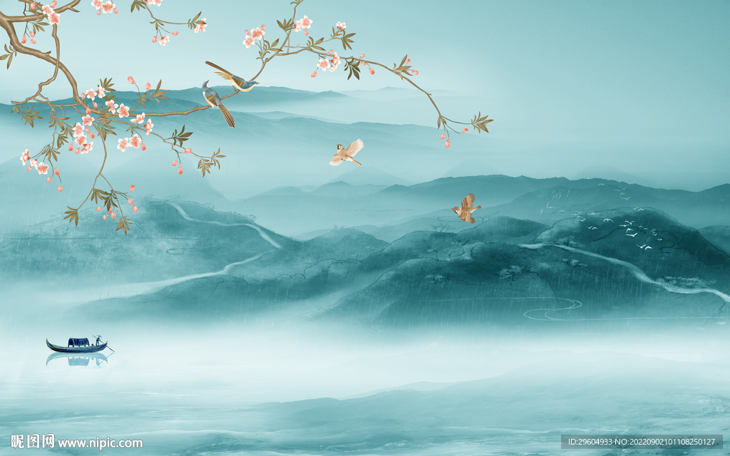 大气新品客厅山水 TIf分层