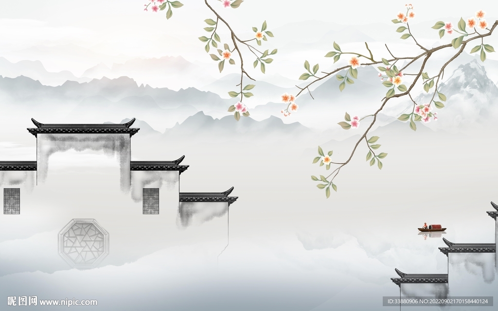 高档 新上架山水画 tif分层