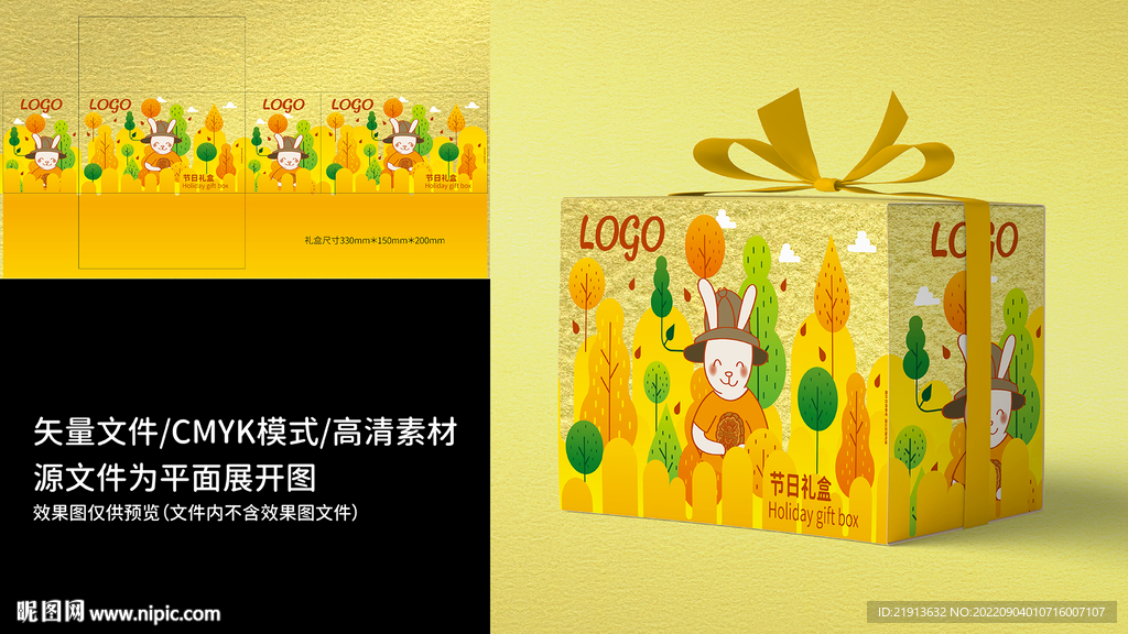 中国兔年礼盒包装设计源文件