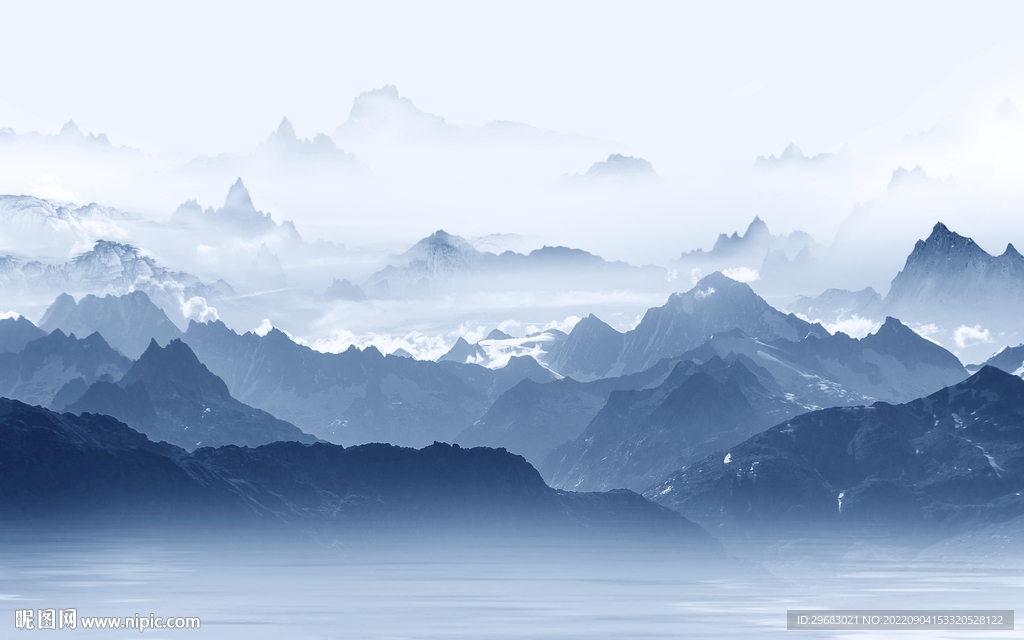 意境最新款山水画 tIf分层