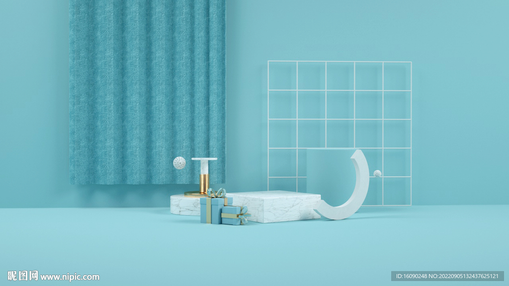 C4D小清新电商场景