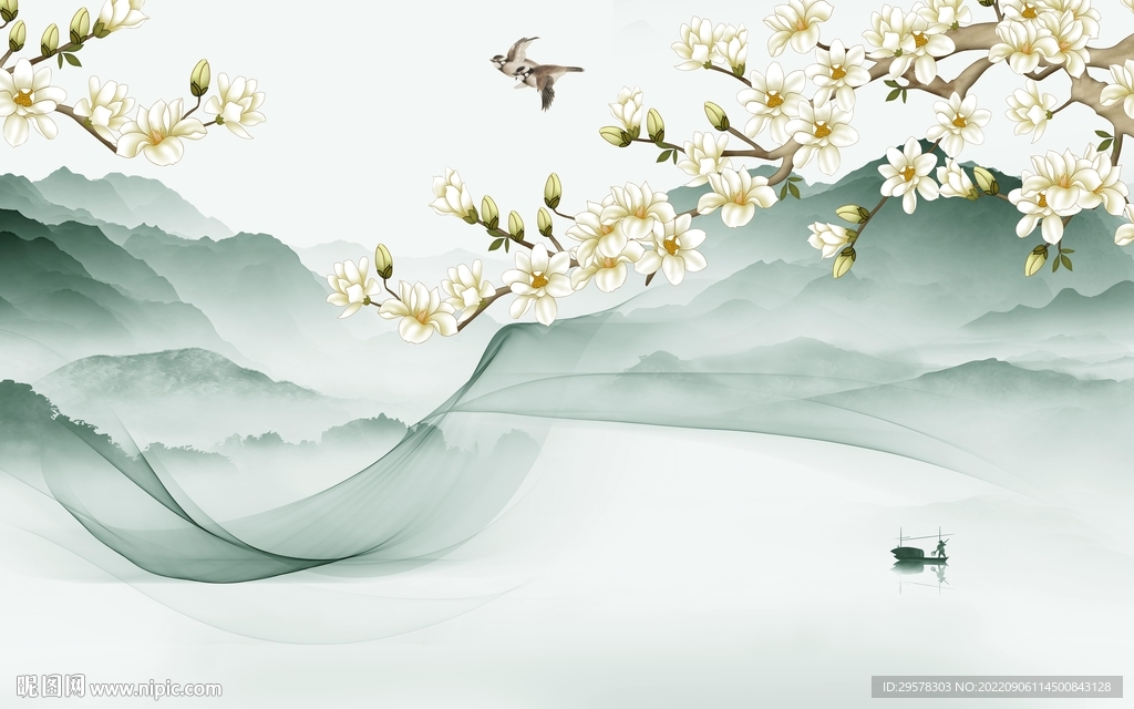 最新意境高端山水 tIf分层