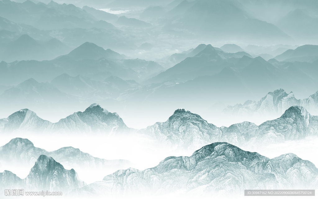 高清 高档山水新画 tIf分层