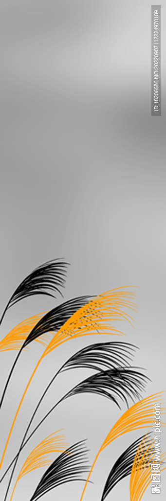 平开门芦苇移门图案