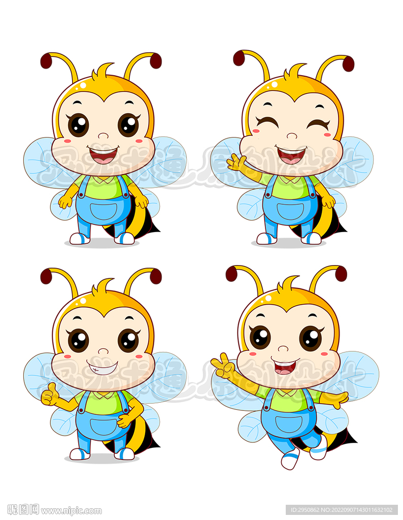 卡通小蜜蜂百分百原创版