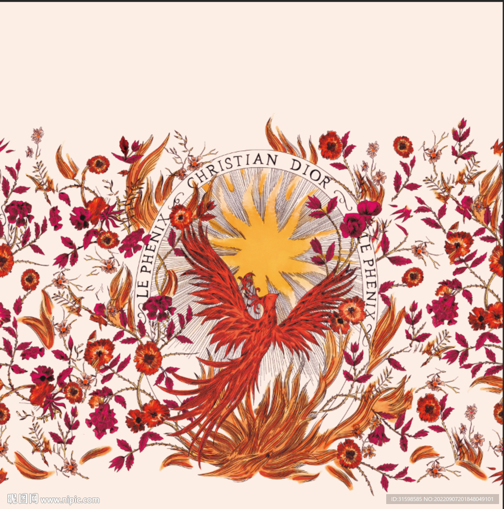 大牌女装 定位花