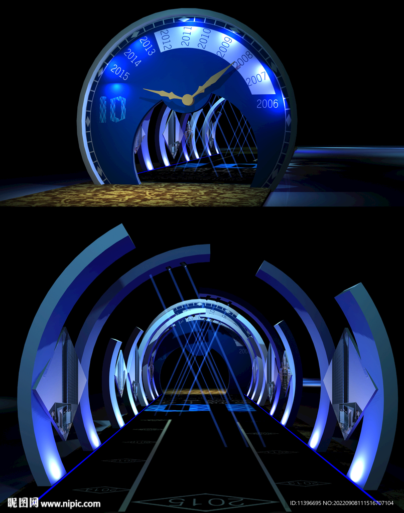 时间通道 布置通道 