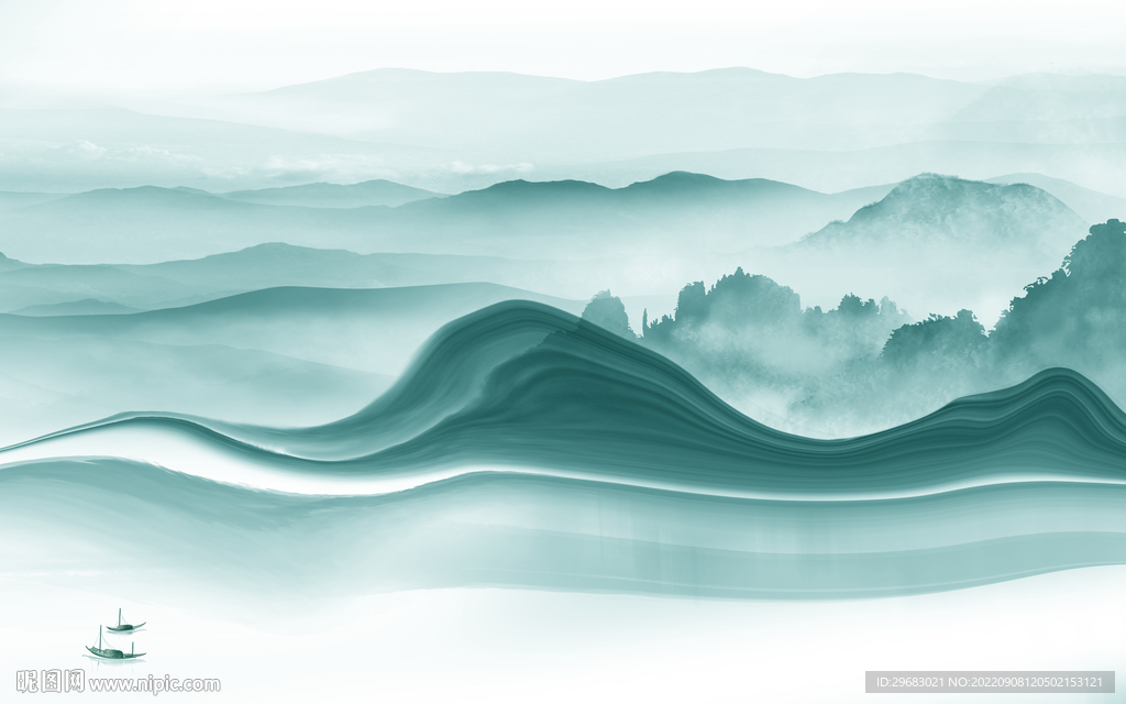 最新沙发新山水画 tIf分层