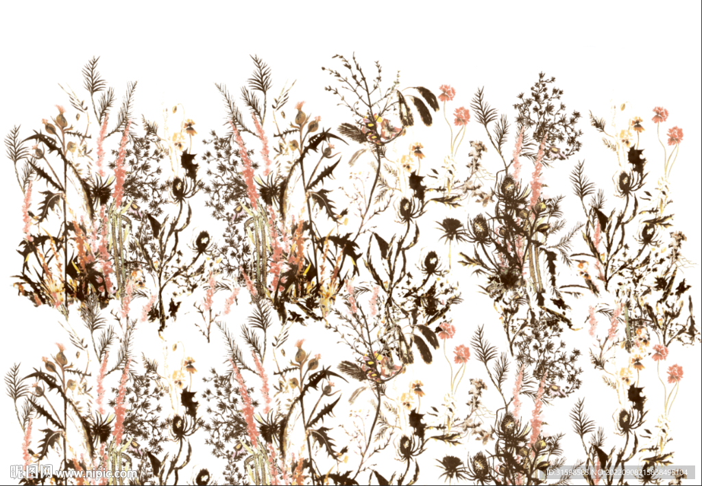 大牌定位小碎花