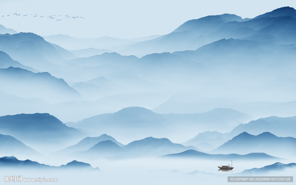 客厅新上架山水画 TIf分层