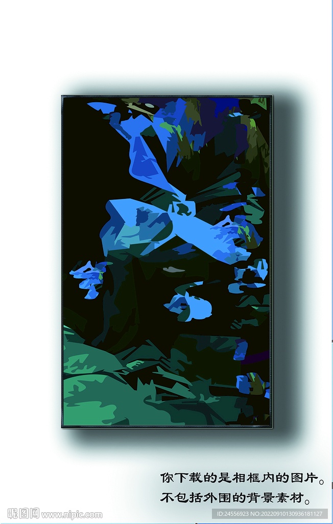 北欧抽象线条装饰画