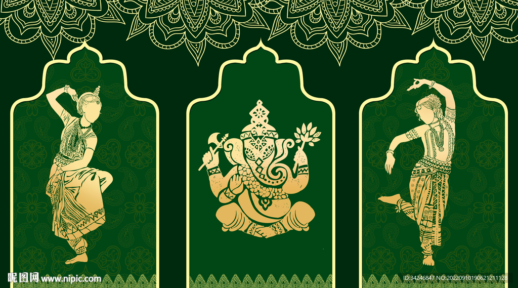 东南亚泰式背景