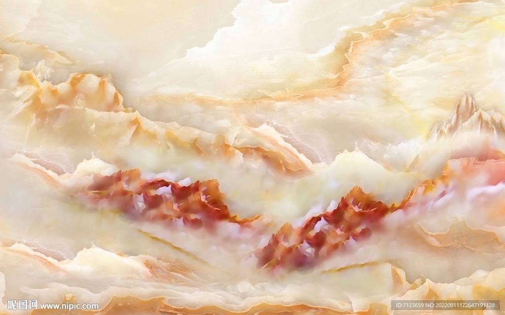  高清 山水 大理石 