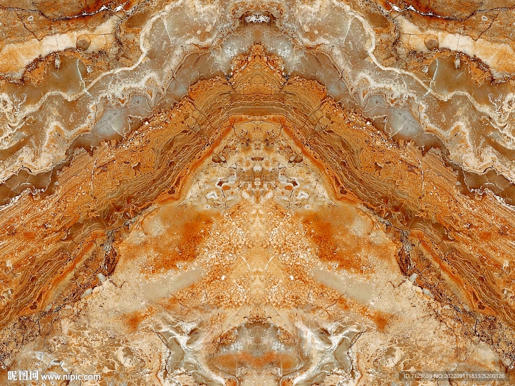 高档大气大理石对拼背景墙观音坐