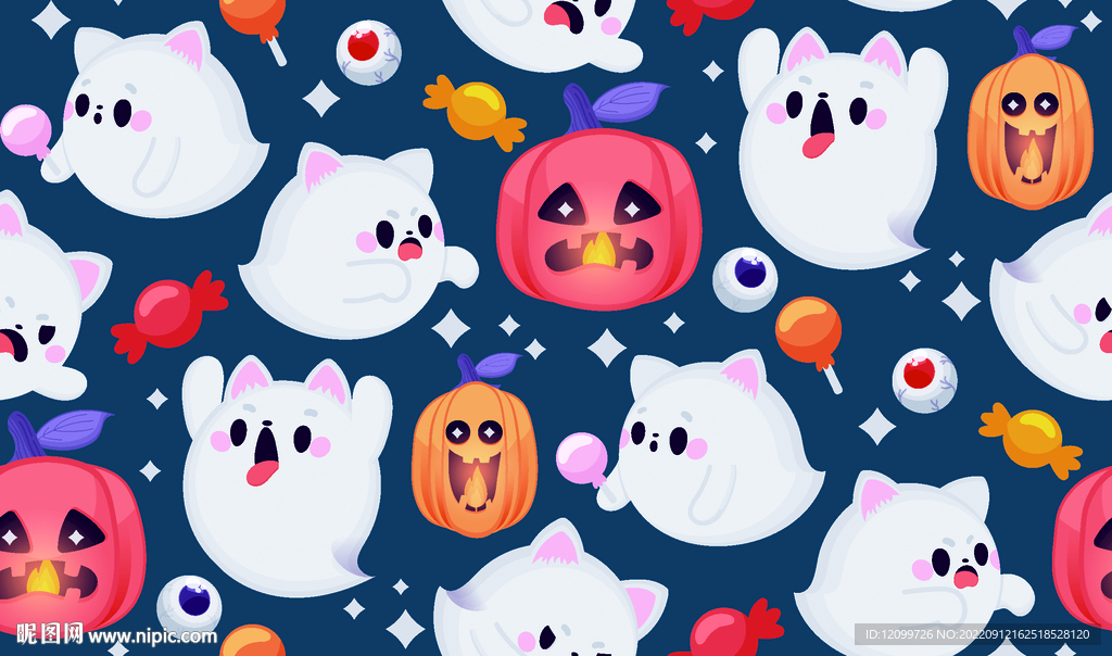 数码印花南瓜万圣节