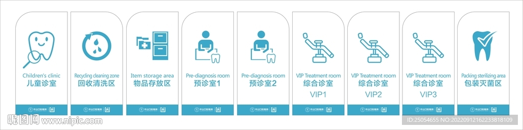 口腔医院科室牌