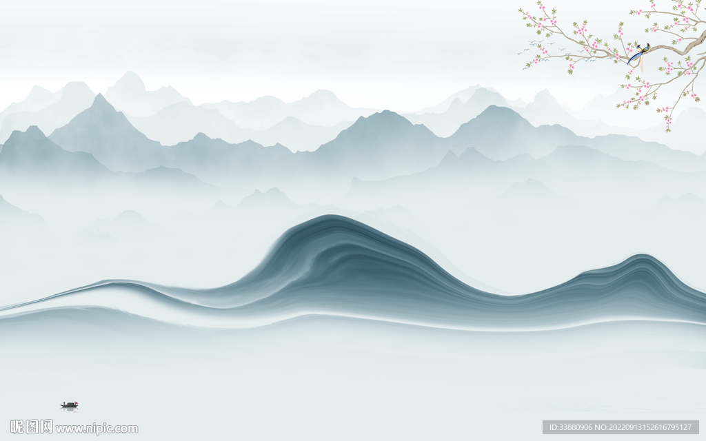 大气 新款背景山水 tif分层