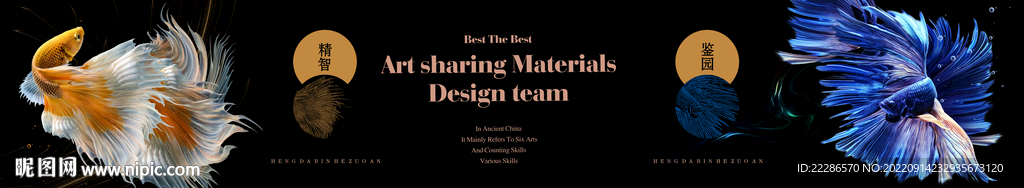 五彩鱼系列海报