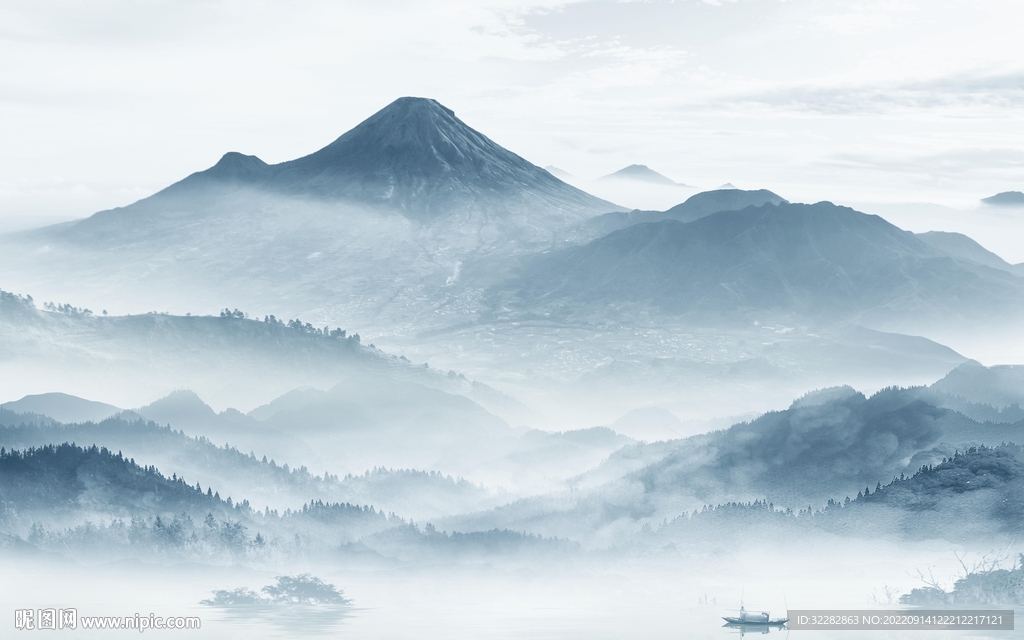 大气 高端背景山水 tIf分层