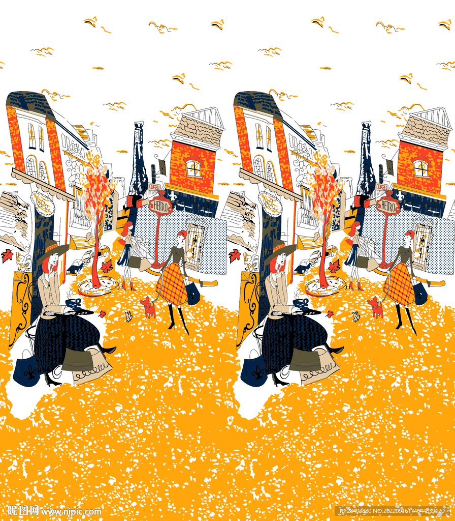 大牌  方巾 数码印花