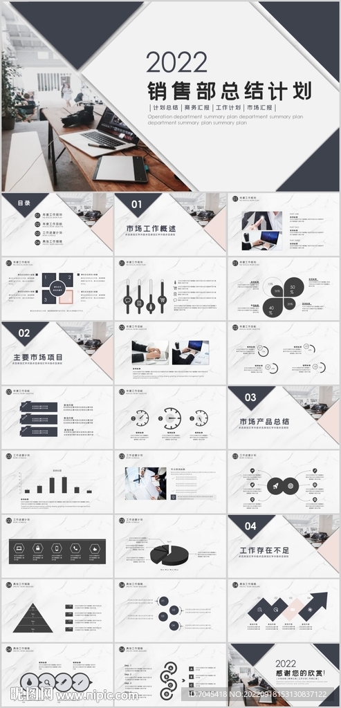 销售部总结计划PPT