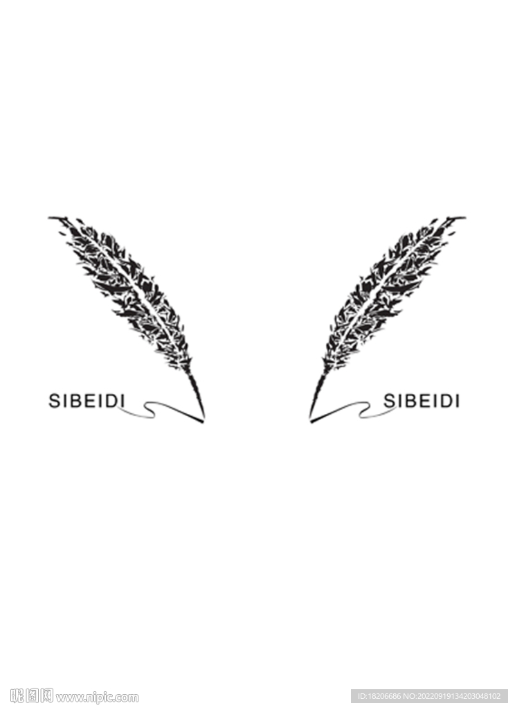 高清透底羽毛移门图