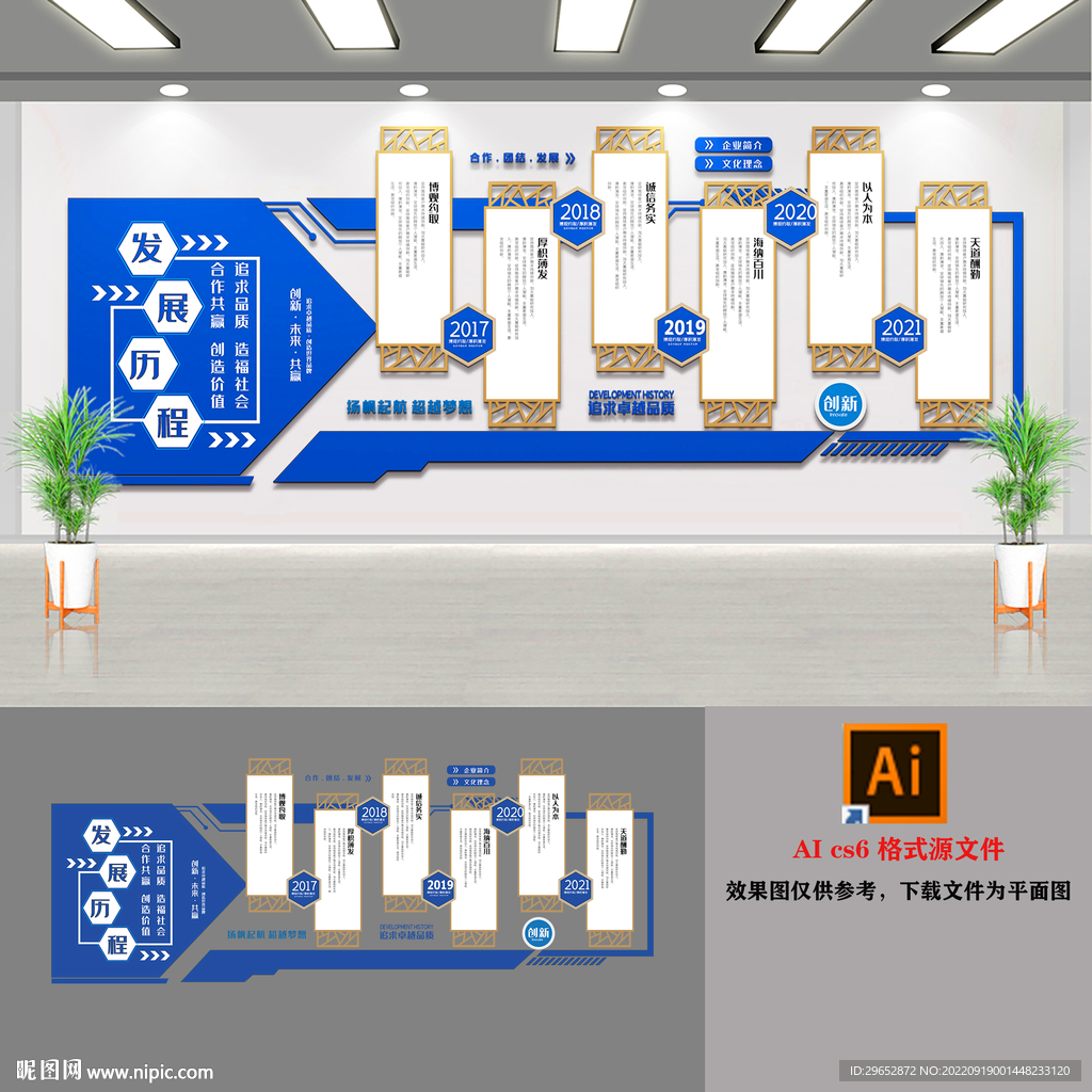 企业发展历程文化墙