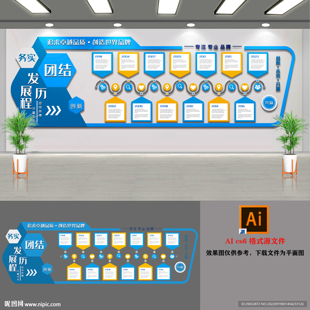 企业发展历程文化墙