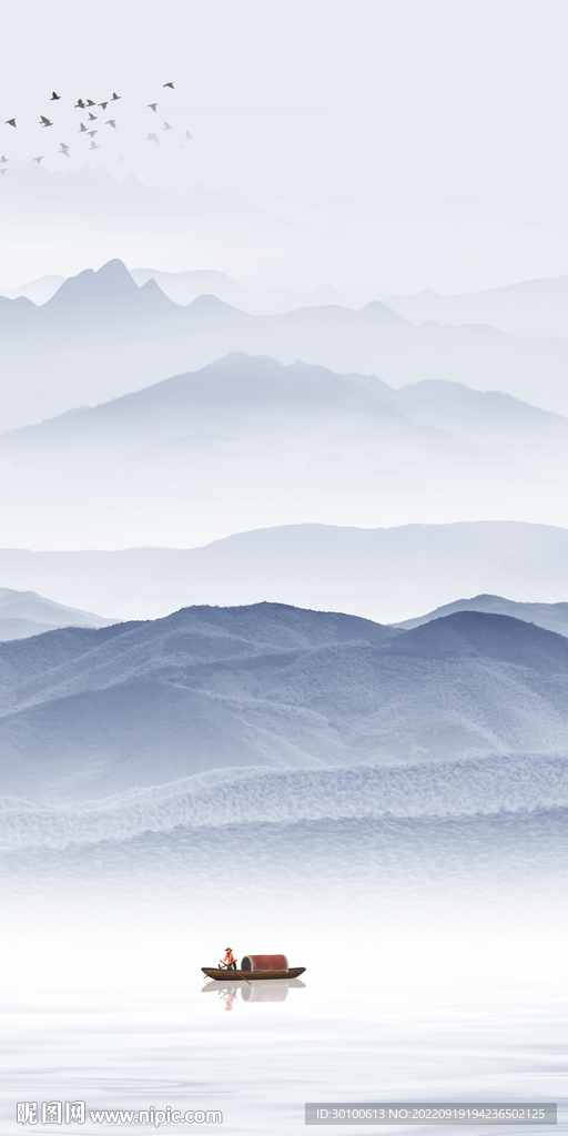 意境最新玄关山水 tif分层