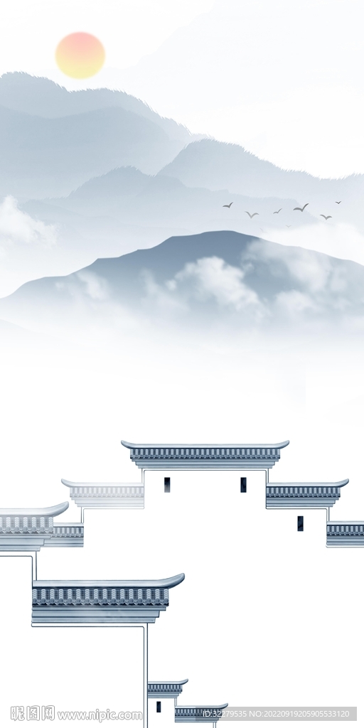 新款中式简约玄关 Tif分层