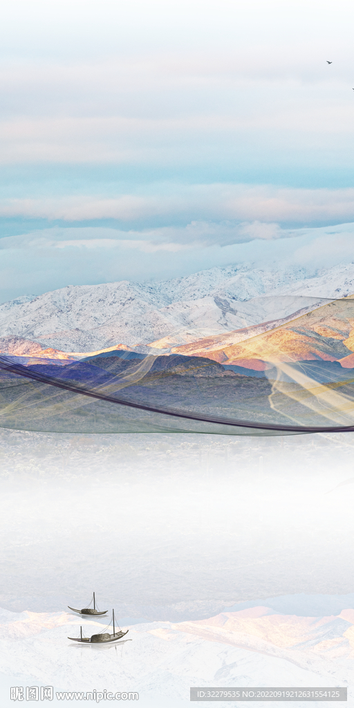 人气中式简约玄关 Tif分层