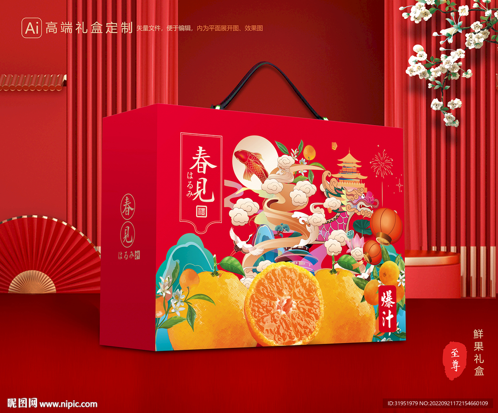 耙耙柑包装 水果礼盒