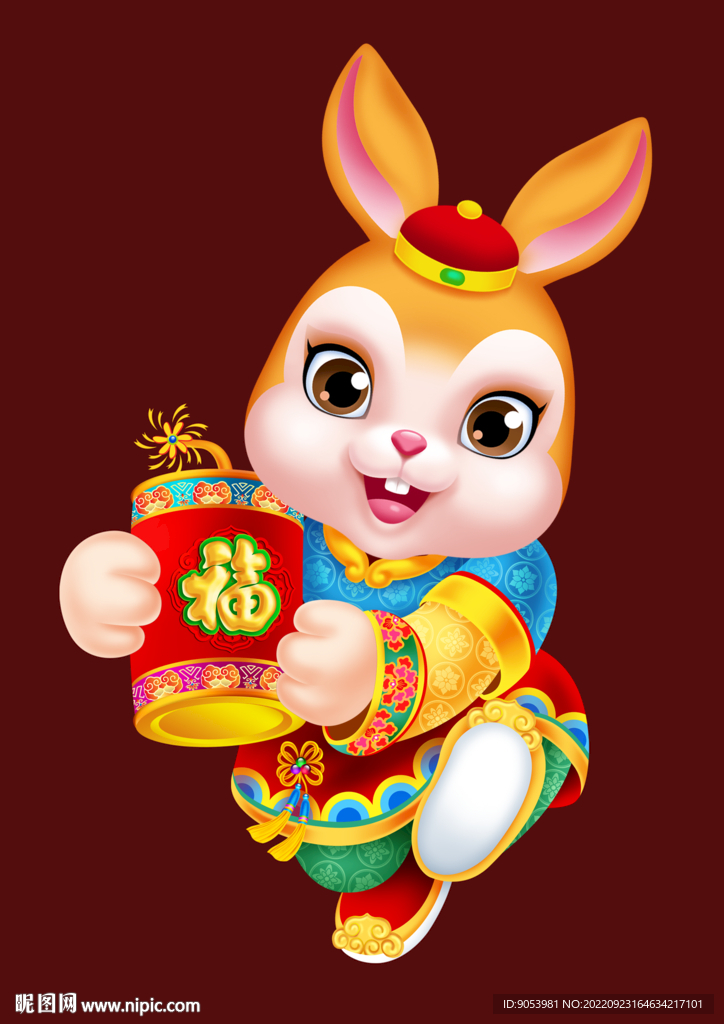 2023兔年卡通兔子