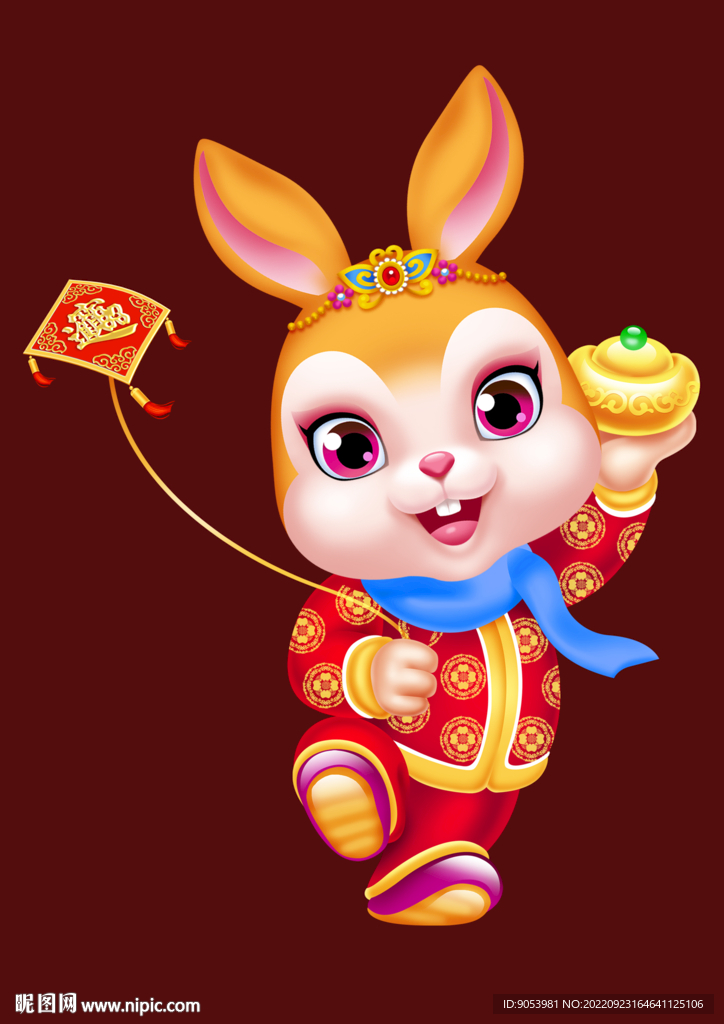 2023兔年卡通兔子