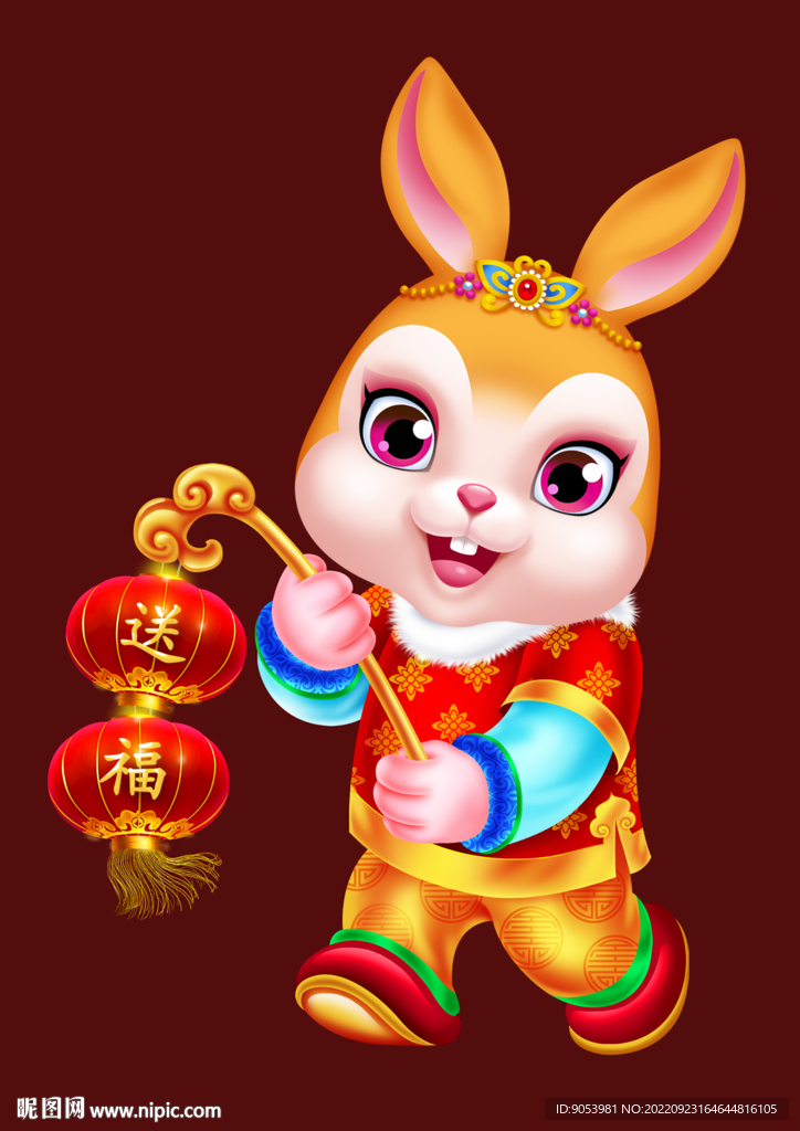 2023兔年卡通兔子