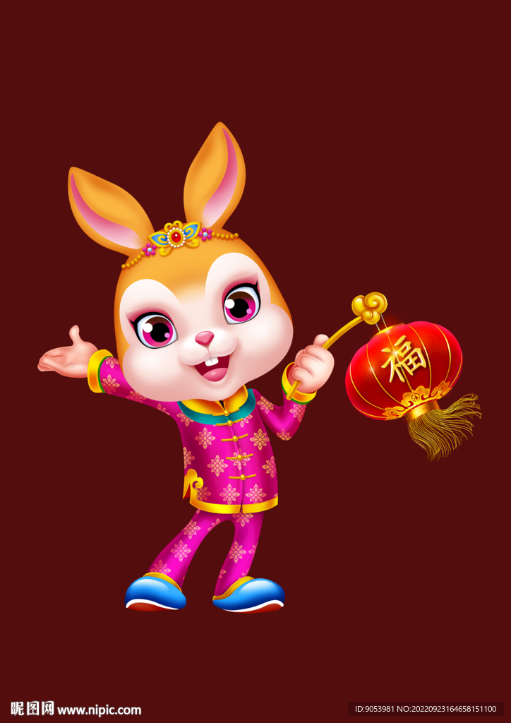 2023兔年卡通兔子