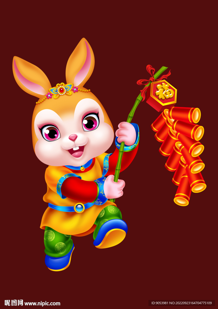 2023兔年卡通兔子