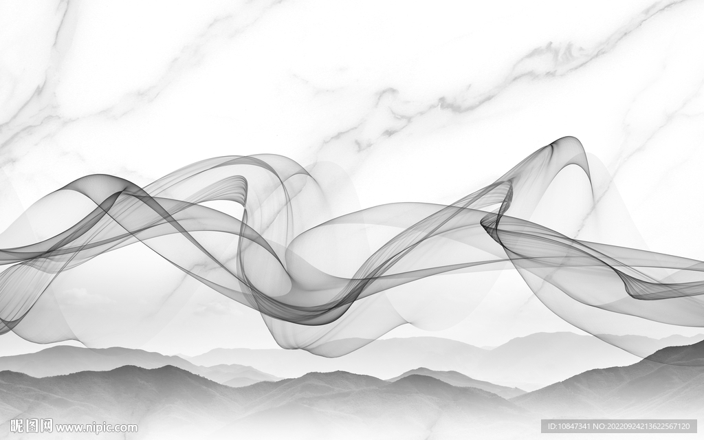 大气简约意境山水 TIf分层