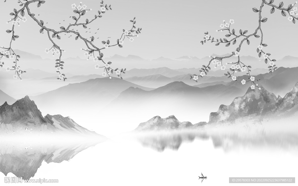 爆款意境高端山水 TIf分层