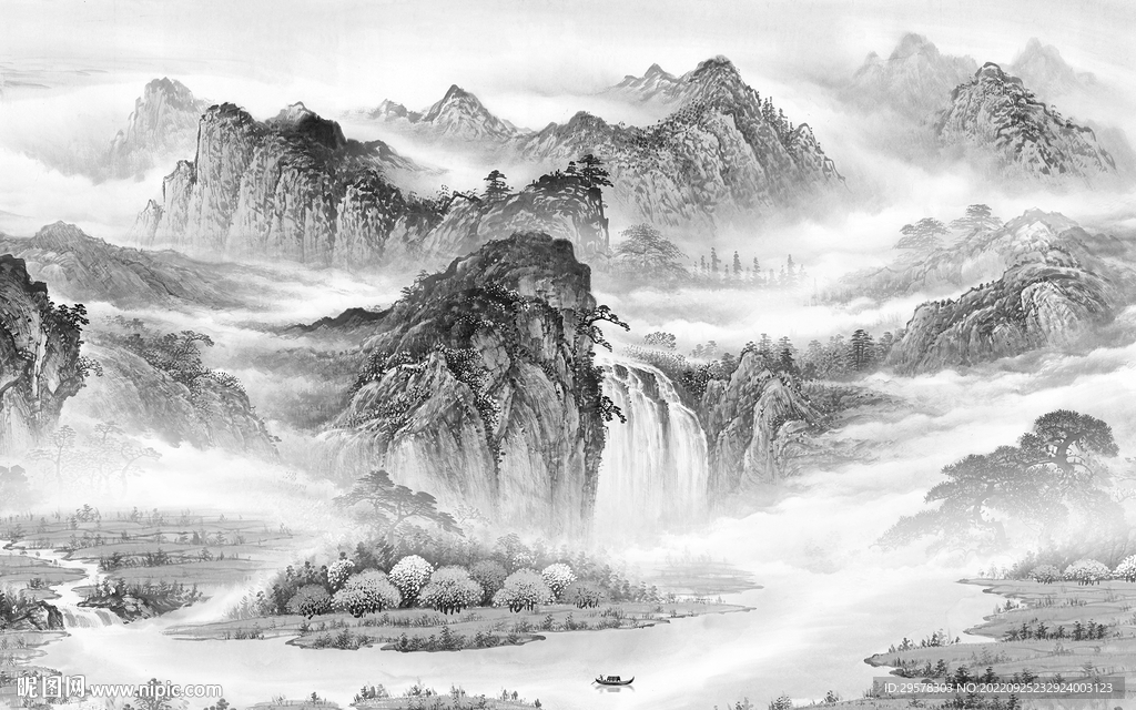 人气意境高端山水 TIf分层