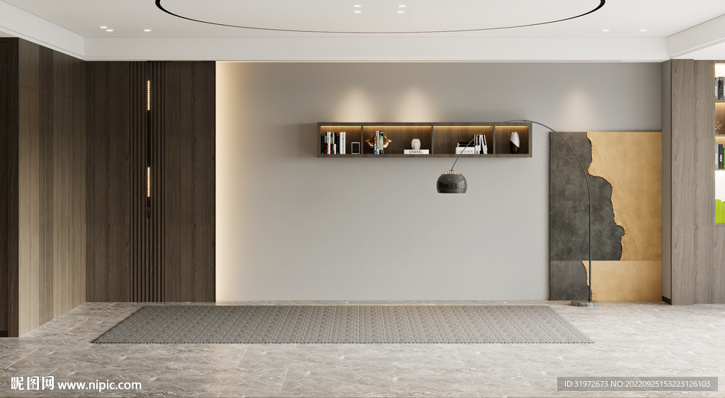 现代极简 轻奢客厅 背景墙