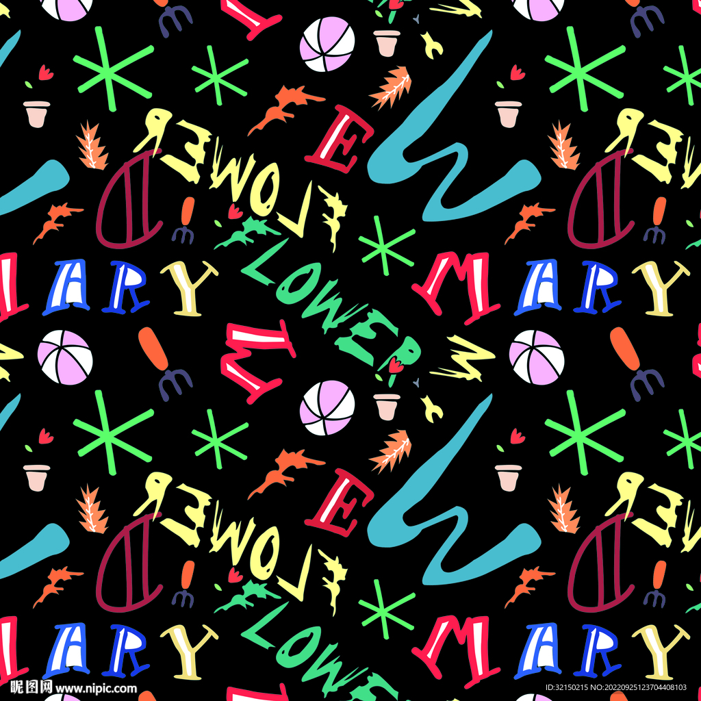 数字字母数码印花