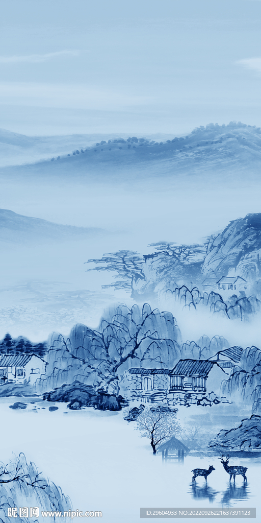 高清 中式现代玄关 TIf分层