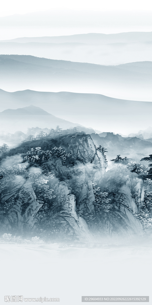 最新现代山水玄关 TIf分层